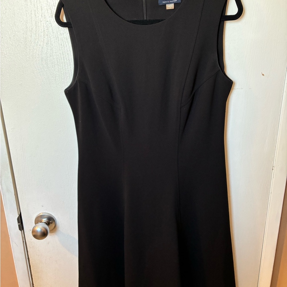 Tommy Hilfiger Black Sleeveless Midi Dress